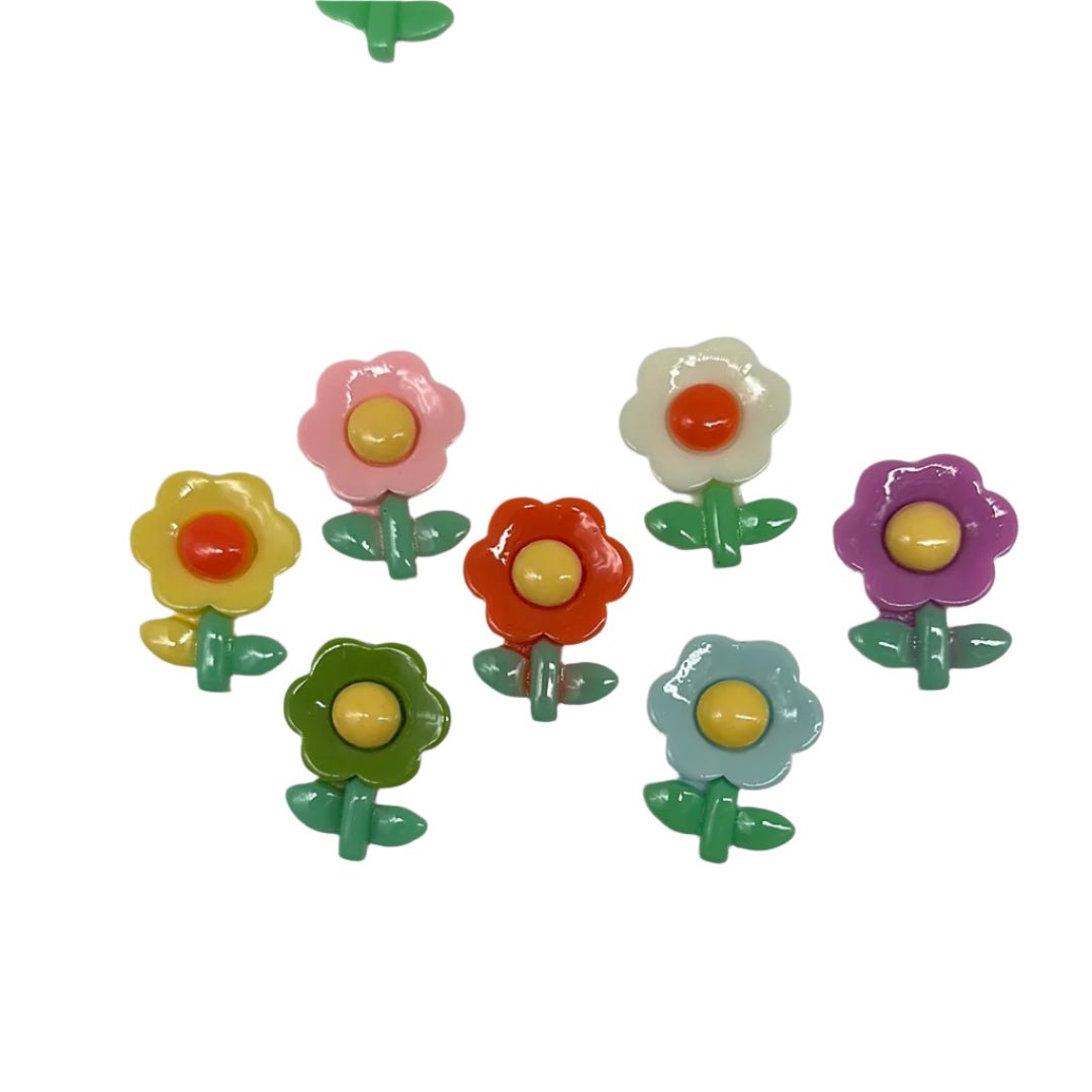 Daisy Flower Flat Back Resin Charms – Perfect for DIY Crafts & Accessories - Envoga Handbags