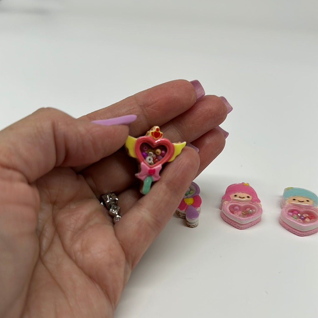 Mini Kawaii mini shakers flat back charms