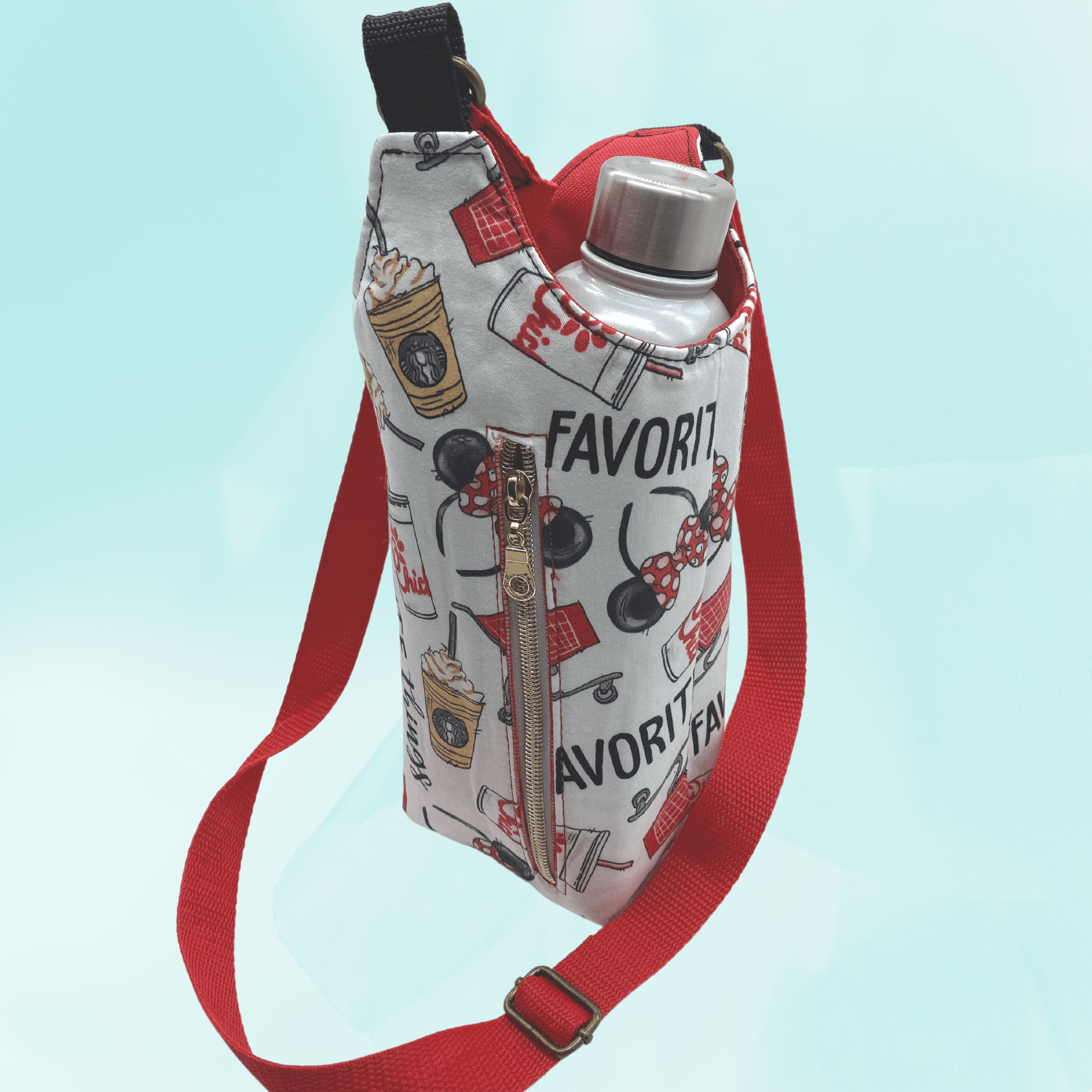 Water Bottle Sling Carrier - Favorite Things - Envoga HandbagsApparel & Accessories