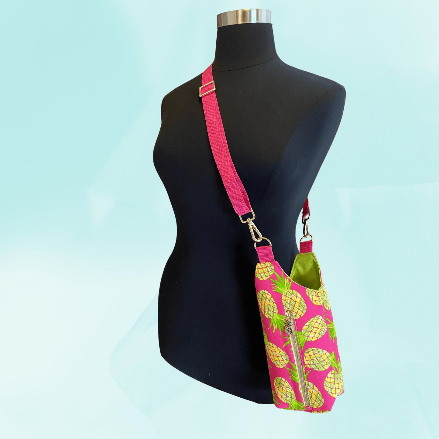 Water Bottle Sling Carrier - Pineapples - Envoga HandbagsApparel & Accessories