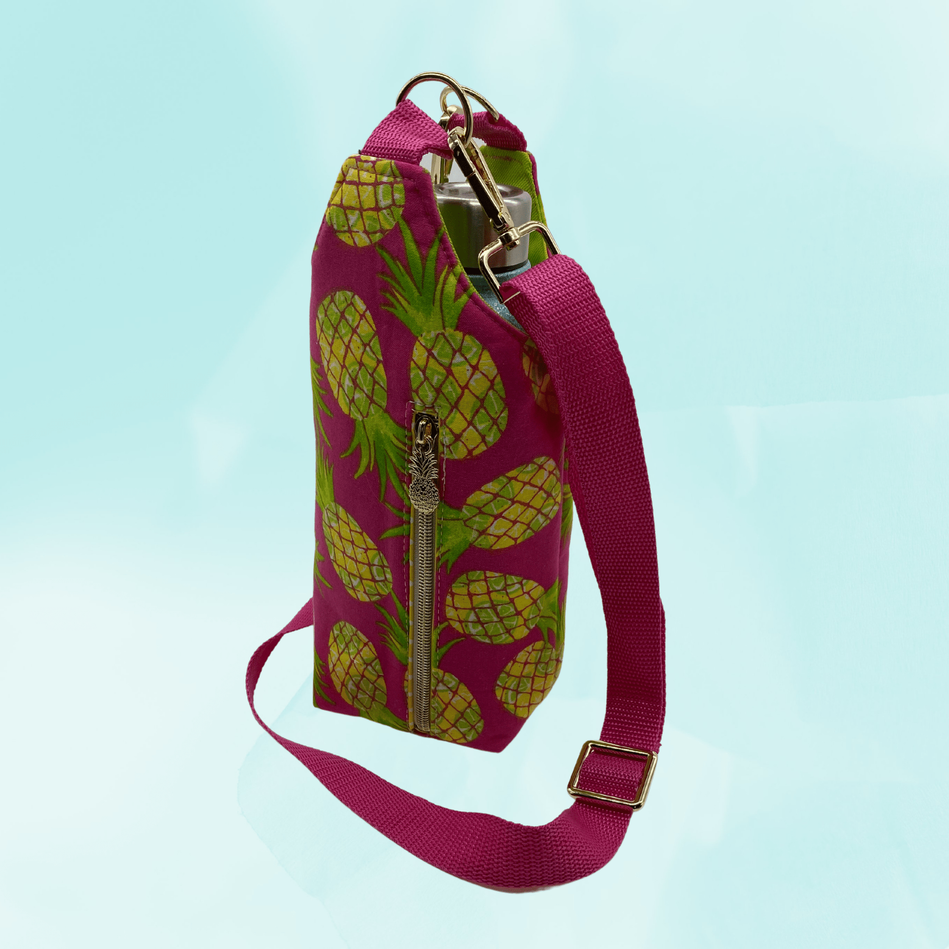 Water Bottle Sling Carrier - Pineapples - Envoga HandbagsApparel & Accessories